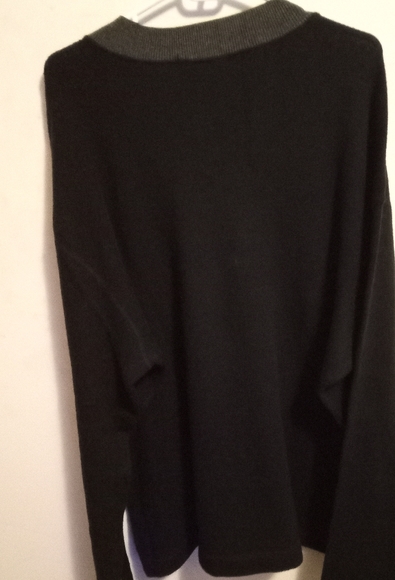Marithé Francois Girbaud black crewneck wool sweater luxury item size XL - Picture 2 of 4